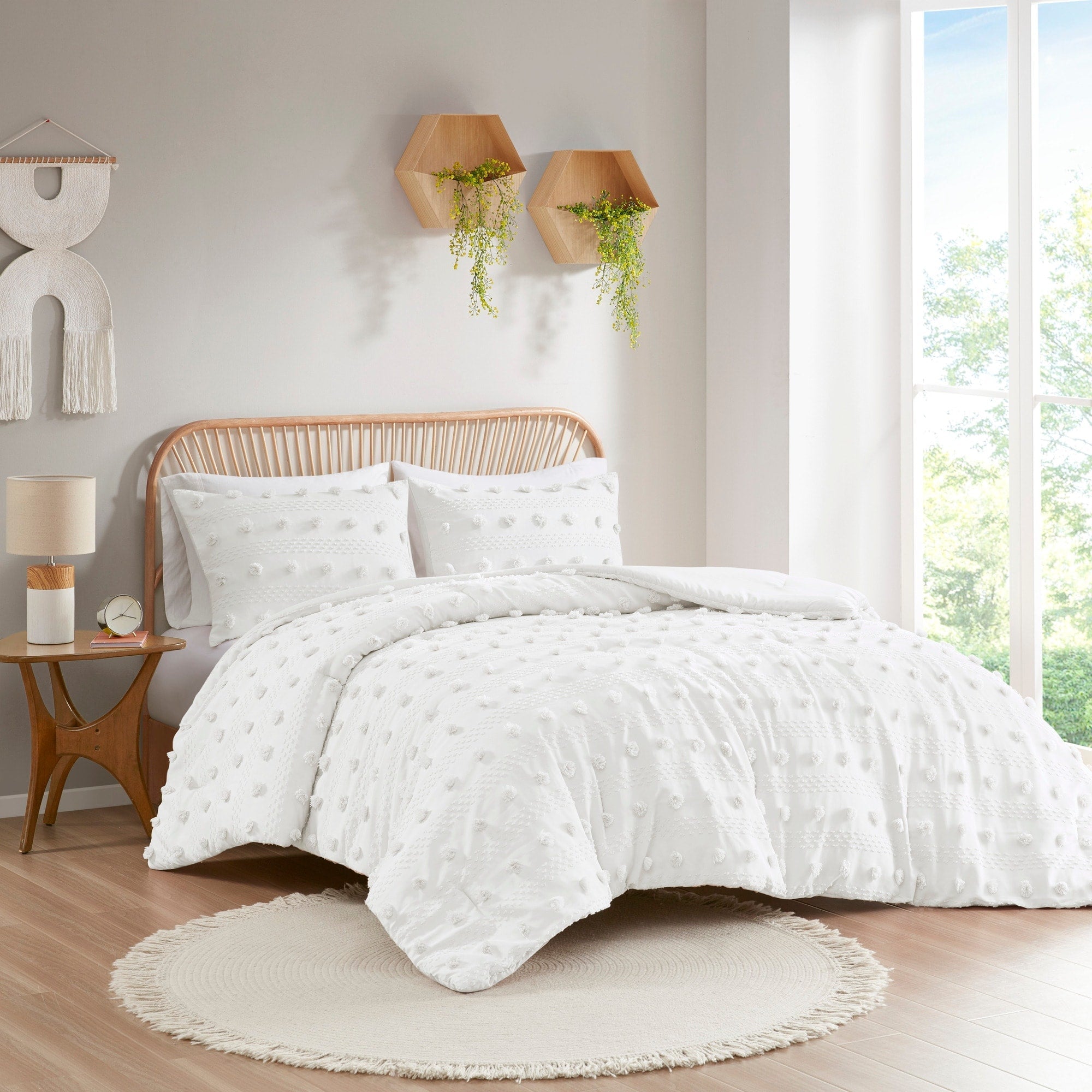 Parure de couette Vera Clip Jacquard au design intelligent