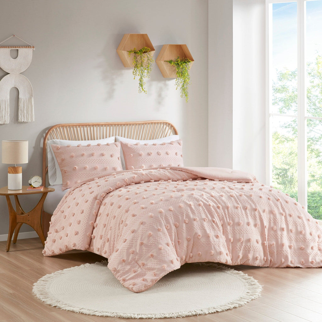 Parure de couette Vera Clip Jacquard au design intelligent