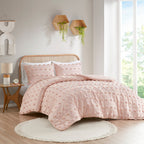 Parure de couette Vera Clip Jacquard au design intelligent