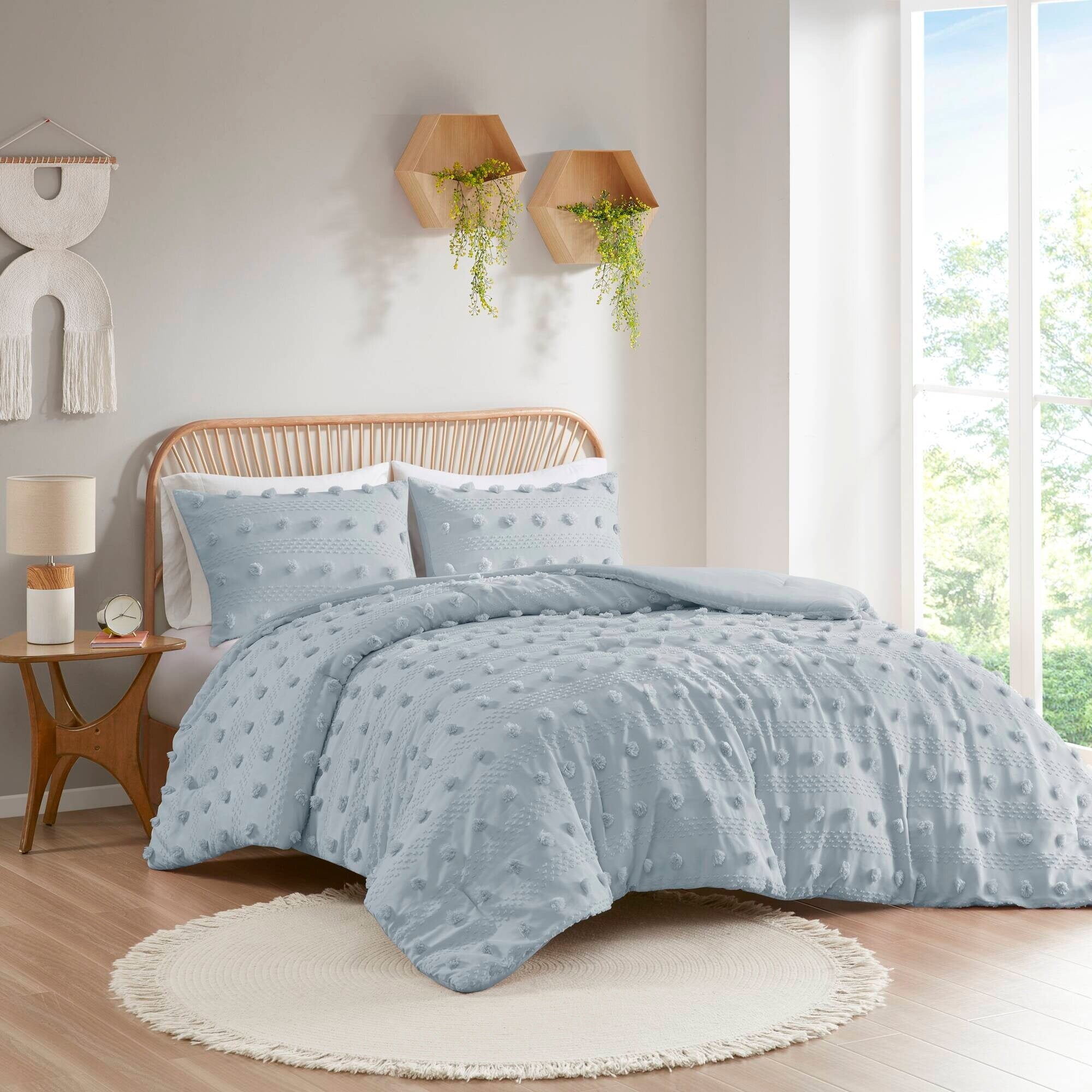 Parure de couette Vera Clip Jacquard au design intelligent