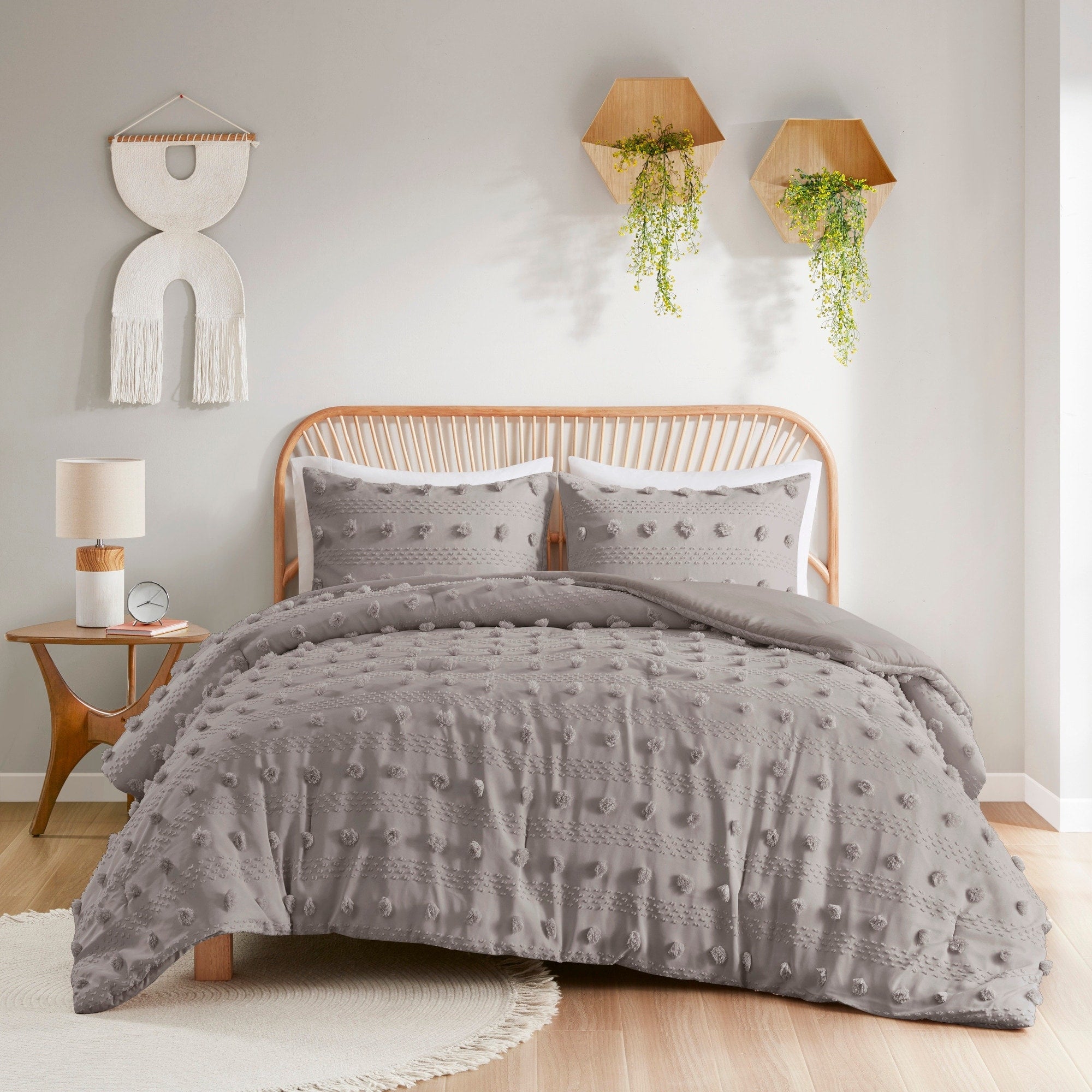 Parure de couette Vera Clip Jacquard au design intelligent