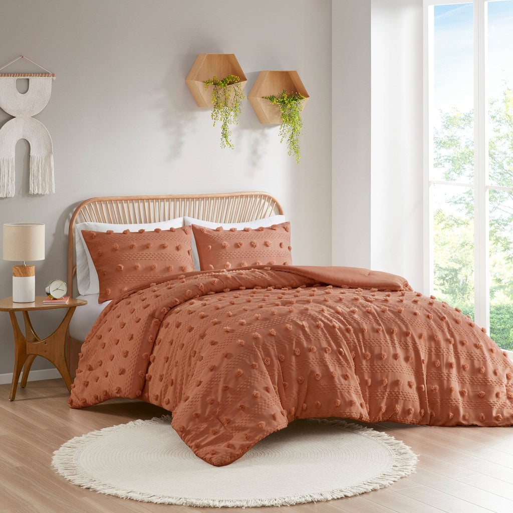 Parure de couette Vera Clip Jacquard au design intelligent
