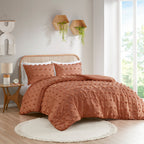 Parure de couette Vera Clip Jacquard au design intelligent