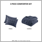 Parure de couette Vera Clip Jacquard au design intelligent