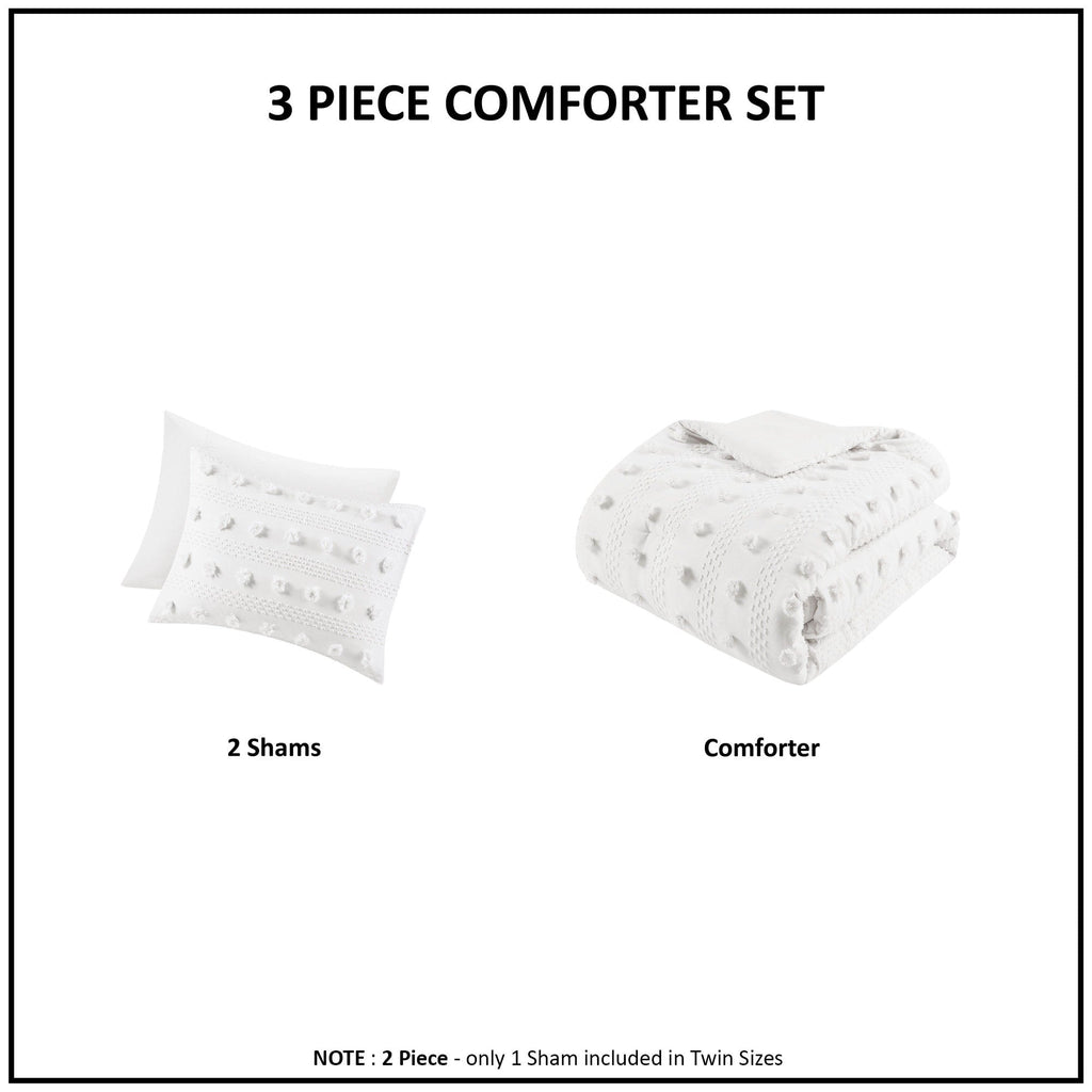 Parure de couette Vera Clip Jacquard au design intelligent
