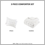 Parure de couette Vera Clip Jacquard au design intelligent