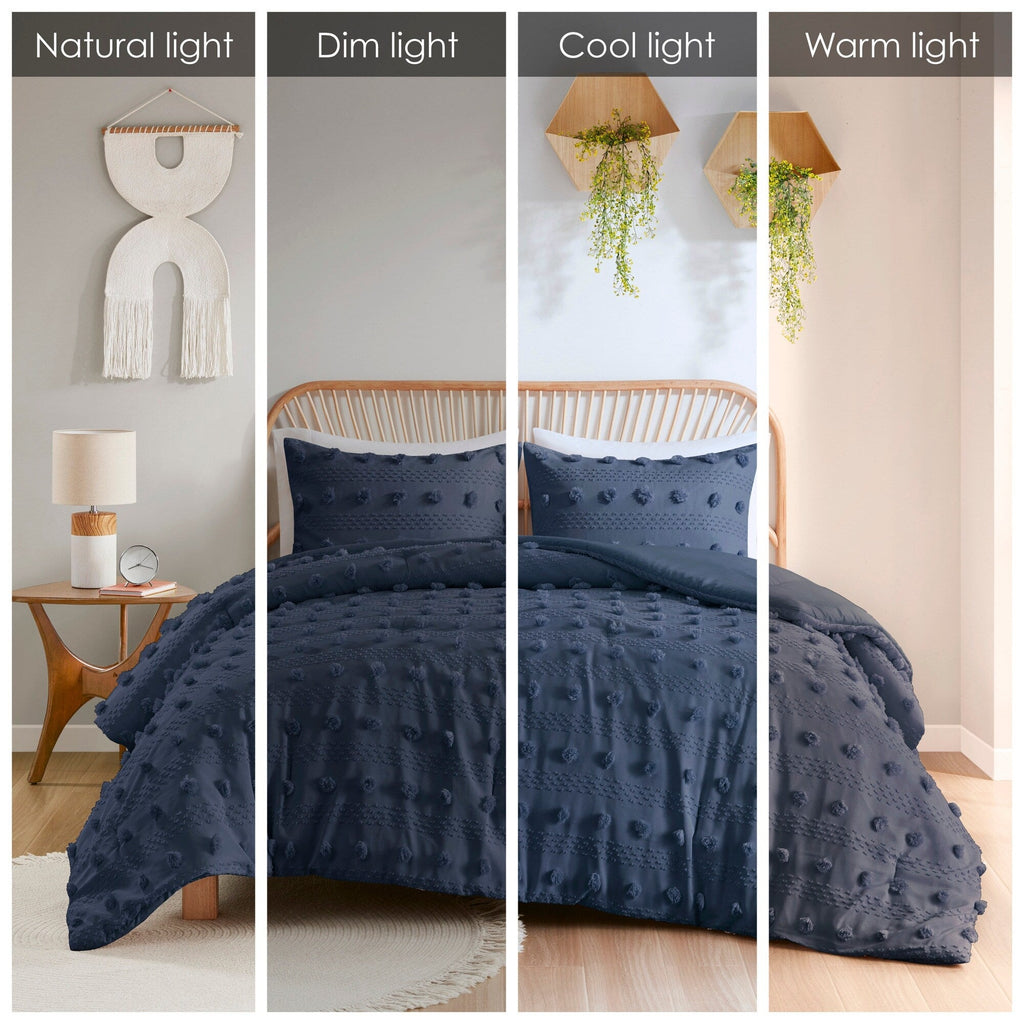 Parure de couette Vera Clip Jacquard au design intelligent