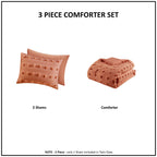 Parure de couette Vera Clip Jacquard au design intelligent