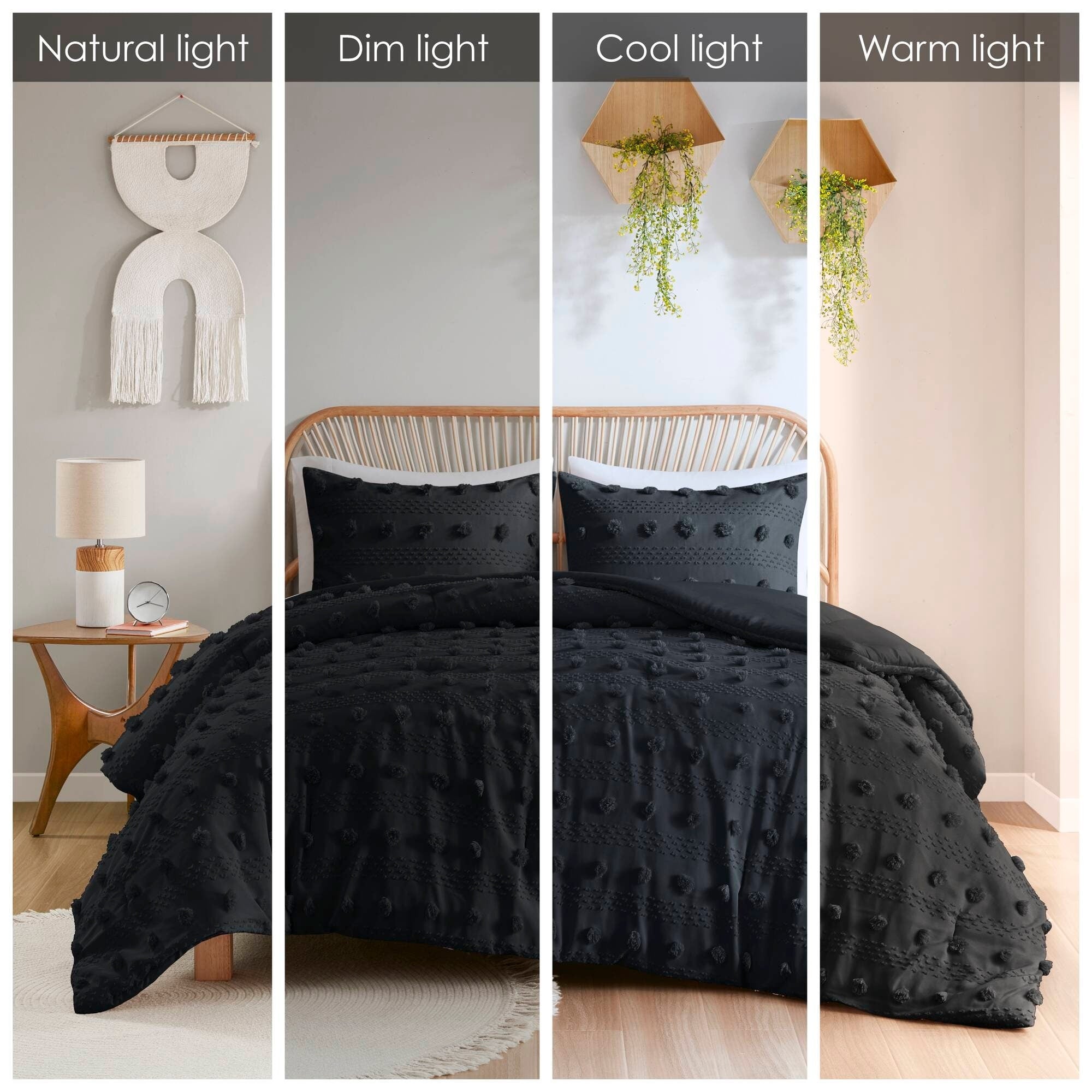 Parure de couette Vera Clip Jacquard au design intelligent