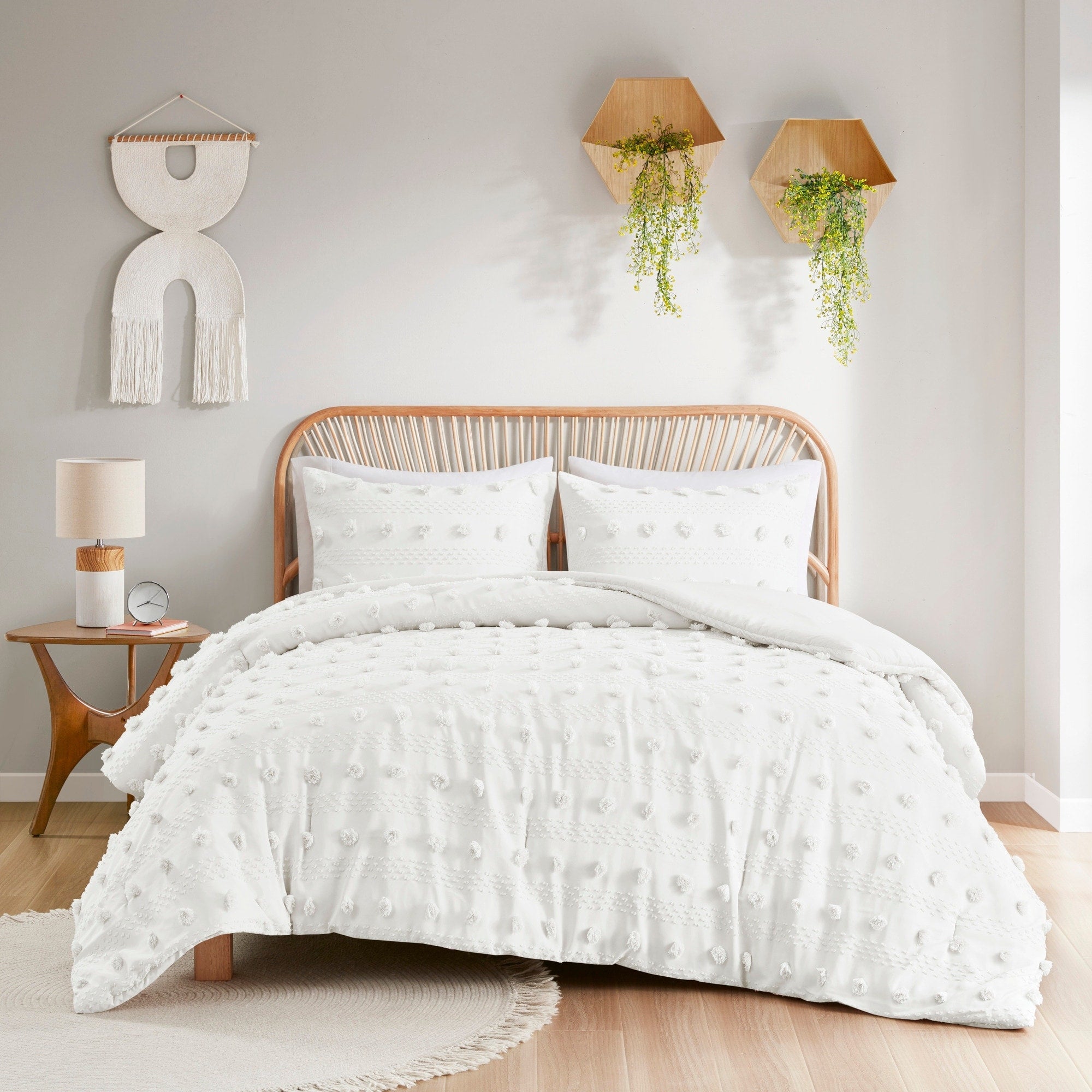 Parure de couette Vera Clip Jacquard au design intelligent