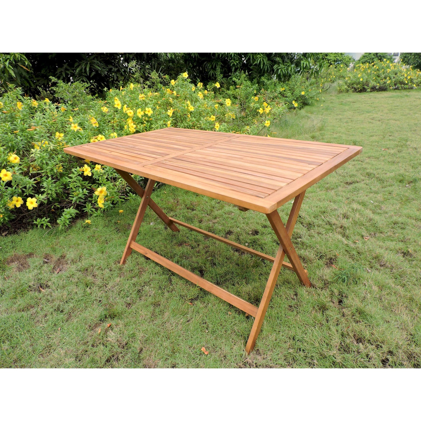 Ensemble de salle à manger de patio 5 pièces en acacia International Caravan Royal Fiji