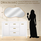 Miroir mural irrégulier Miroir mural décoratif asymétrique