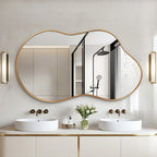 Miroir mural irrégulier Miroir mural décoratif asymétrique