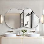Miroir mural irrégulier Miroir mural décoratif asymétrique