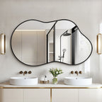 Miroir mural irrégulier Miroir mural décoratif asymétrique