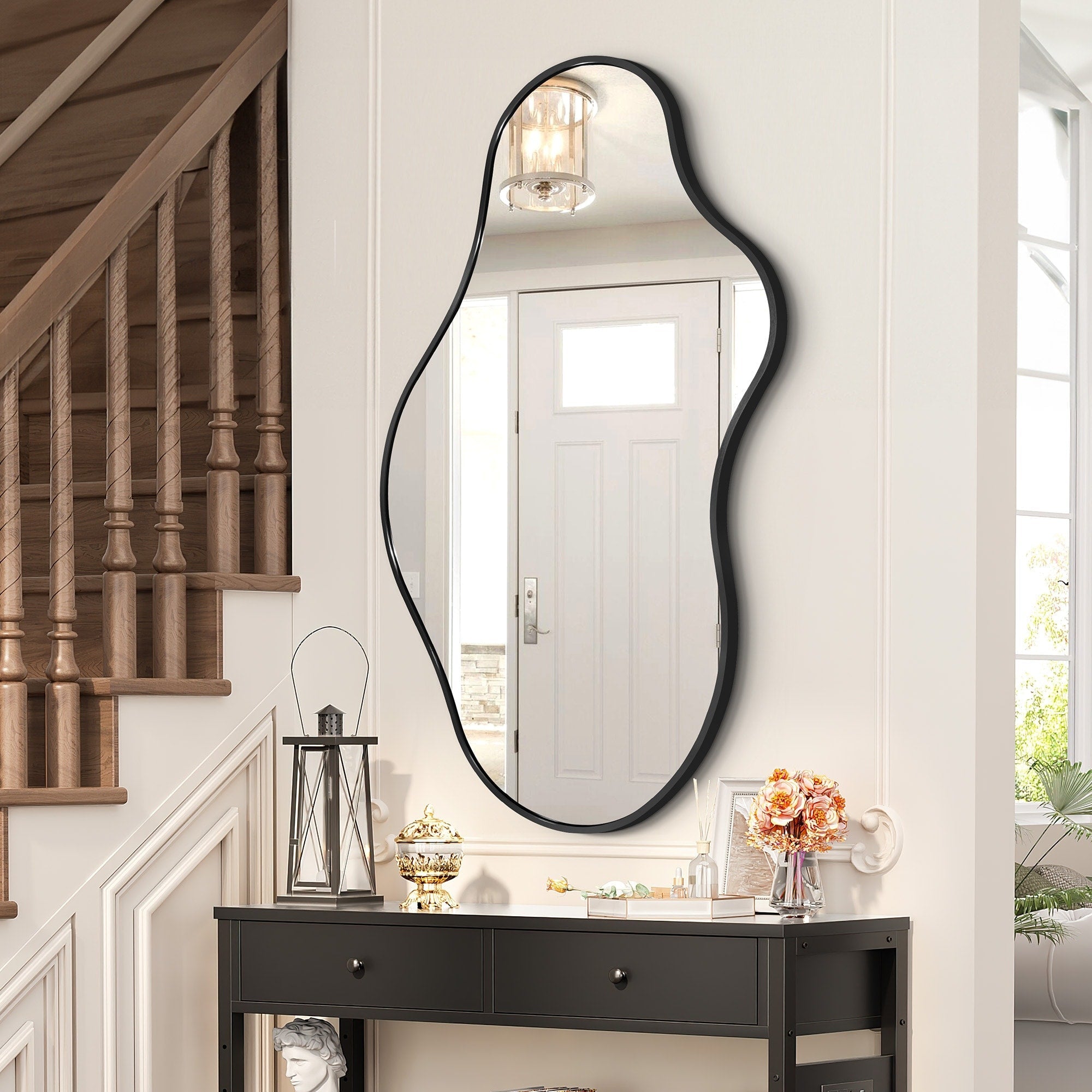 Miroir mural irrégulier Miroir mural décoratif asymétrique