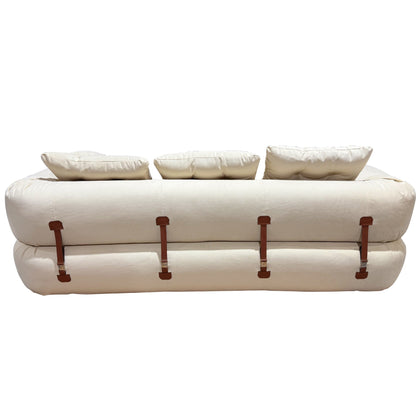 Canapé-lit convertible moderne JASIWAY, blanc
