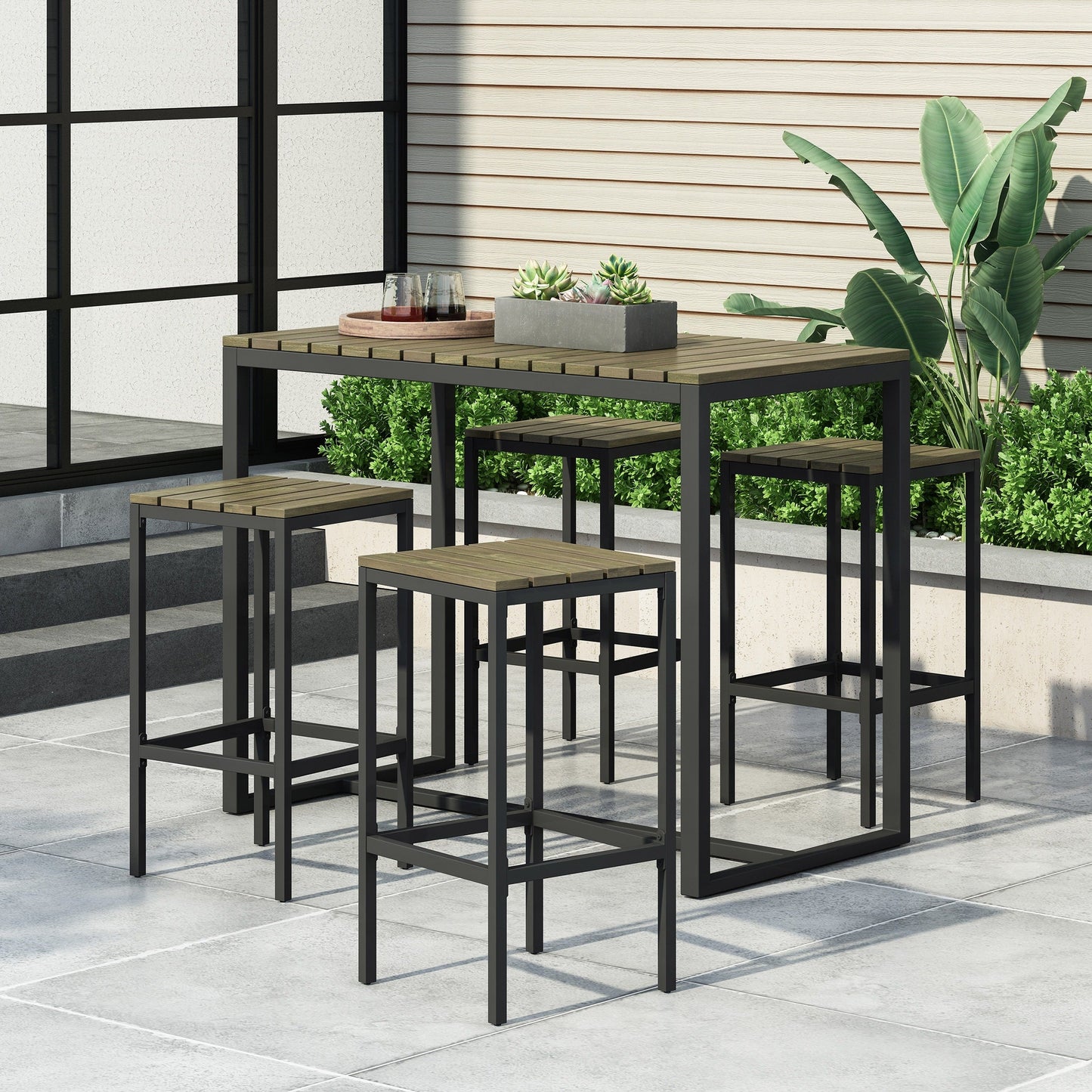 Ensemble de bar en bois d'acacia Jack par Christopher Knight Home