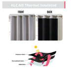 Rideaux occultants Laurance HLC.me 100 % - Rideaux à œillets à isolation thermique et écoénergétiques, lot de 2