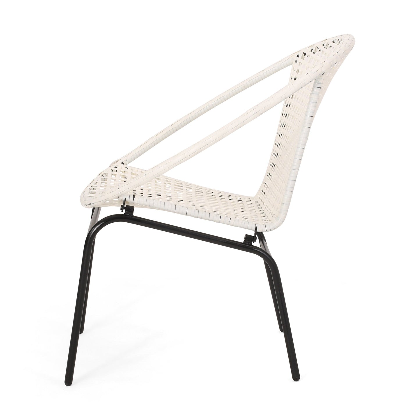 Fauteuil club d'extérieur moderne en osier Java (lot de 2) par Christopher Knight Home