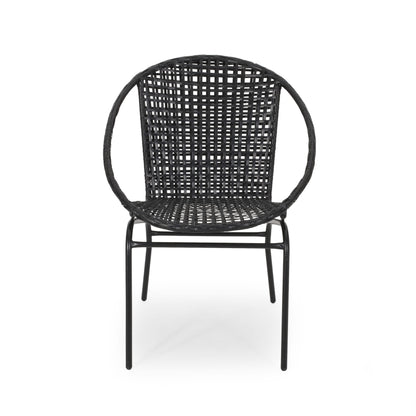 Fauteuil club d'extérieur moderne en osier Java (lot de 2) par Christopher Knight Home
