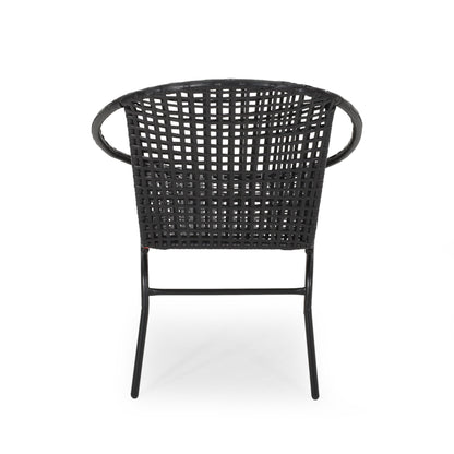 Fauteuil club d'extérieur moderne en osier Java (lot de 2) par Christopher Knight Home