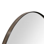 Miroir mural ovale en métal TEHOME Javell