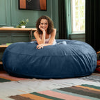 Jaxx Cocoon 6 pieds - Fauteuil poire géant 2 en 1 pour adultes et lit poire convertible