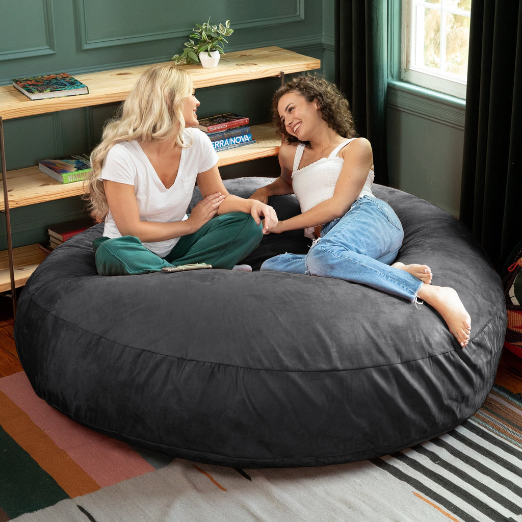 Jaxx Cocoon 6 pieds - Fauteuil poire géant 2 en 1 pour adultes et lit poire convertible