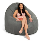 Jaxx Cocoon 6 pieds - Fauteuil poire géant 2 en 1 pour adultes et lit poire convertible