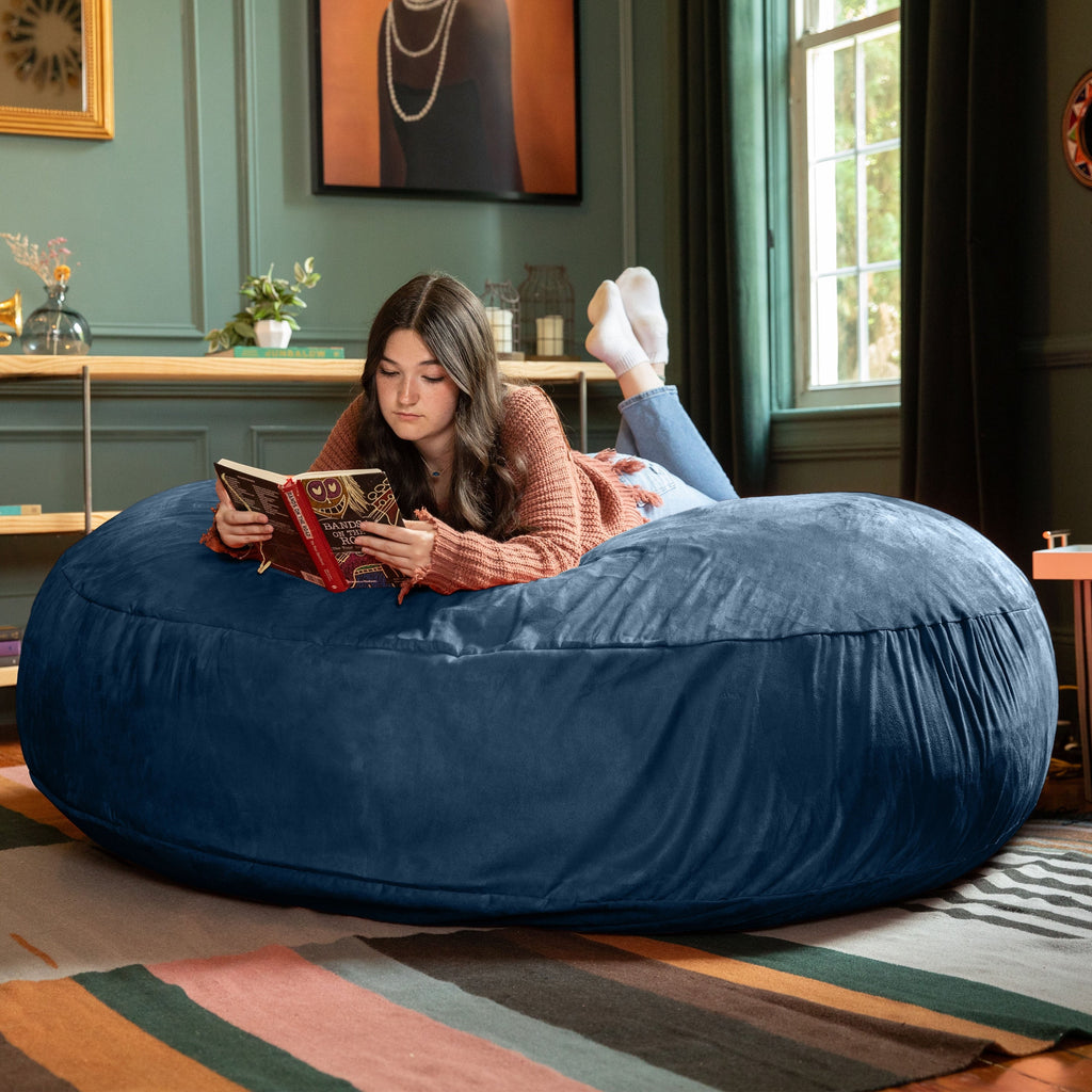 Jaxx Cocoon 6 pieds - Fauteuil poire géant 2 en 1 pour adultes et lit poire convertible