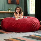 Jaxx Cocoon 6 pieds - Fauteuil poire géant 2 en 1 pour adultes et lit poire convertible
