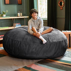 Jaxx Cocoon 6 pieds - Fauteuil poire géant 2 en 1 pour adultes et lit poire convertible