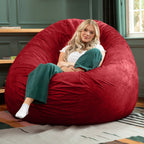 Jaxx Cocoon 6 pieds - Fauteuil poire géant 2 en 1 pour adultes et lit poire convertible
