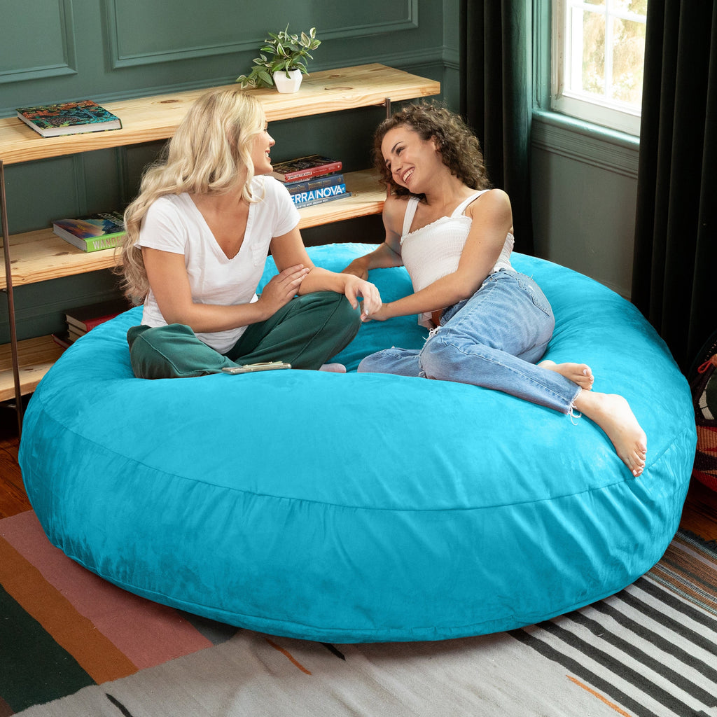 Jaxx Cocoon 6 pieds - Fauteuil poire géant 2 en 1 pour adultes et lit poire convertible