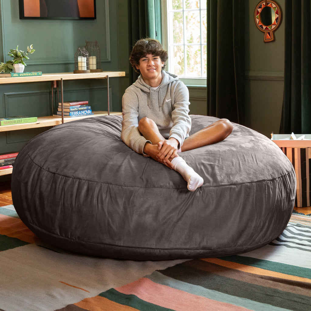Jaxx Cocoon 6 pieds - Fauteuil poire géant 2 en 1 pour adultes et lit poire convertible