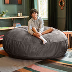 Jaxx Cocoon 6 pieds - Fauteuil poire géant 2 en 1 pour adultes et lit poire convertible