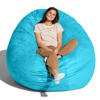 Jaxx Cocoon 6 pieds - Fauteuil poire géant 2 en 1 pour adultes et lit poire convertible