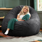 Jaxx Cocoon 6 pieds - Fauteuil poire géant 2 en 1 pour adultes et lit poire convertible
