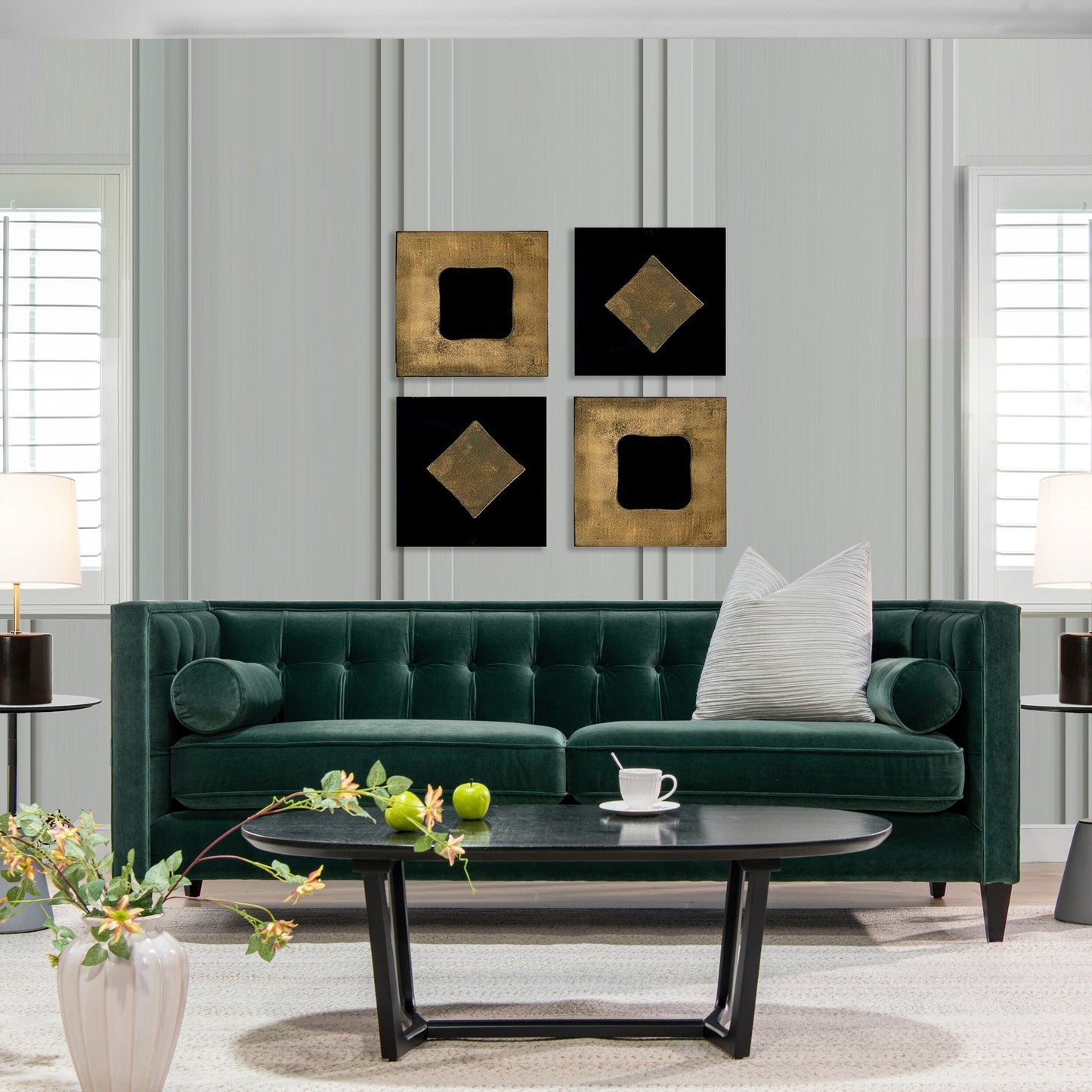 Canapé tuxedo capitonné moderne Jack 84