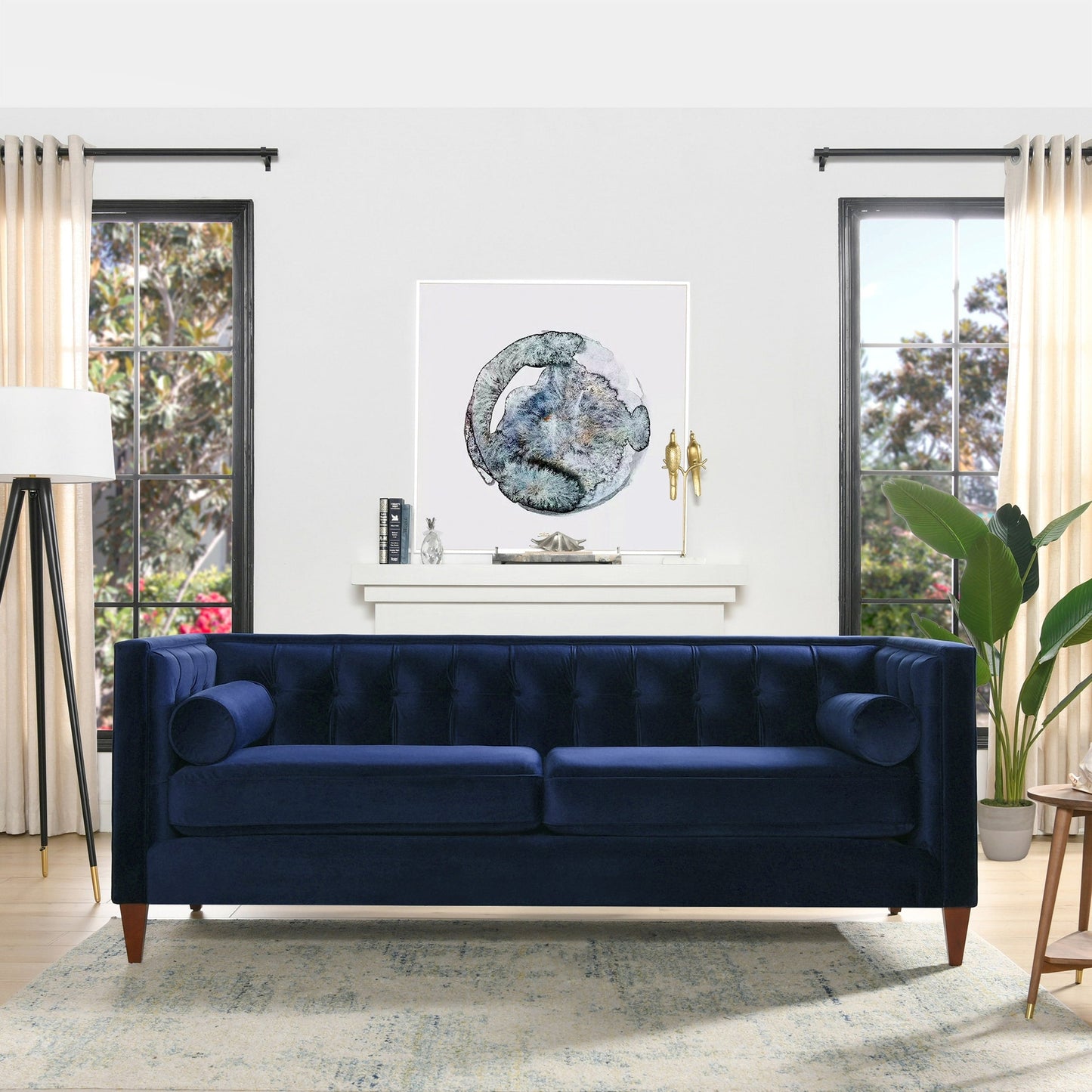 Canapé tuxedo capitonné moderne Jack 84