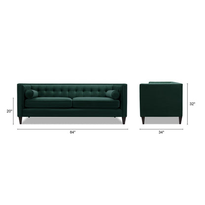 Canapé tuxedo capitonné moderne Jack 84