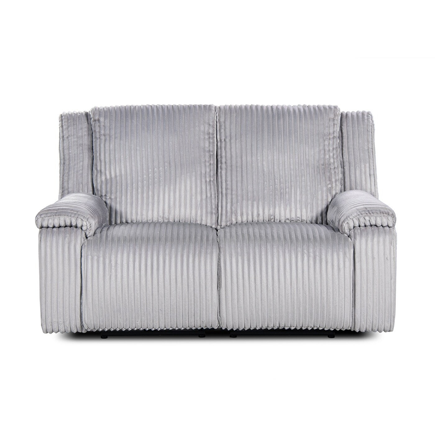 Canapé inclinable électrique Philip 62 de Jennifer Taylor Home, velours côtelé gris lune