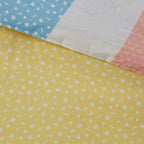 Parure de lit réversible en coton Jessie jaune arc-en-ciel par Urban Habitat Kids