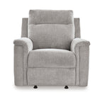 Fauteuil à bascule inclinable électrique Jinu, tissu micro-chenille polyester gris cendré