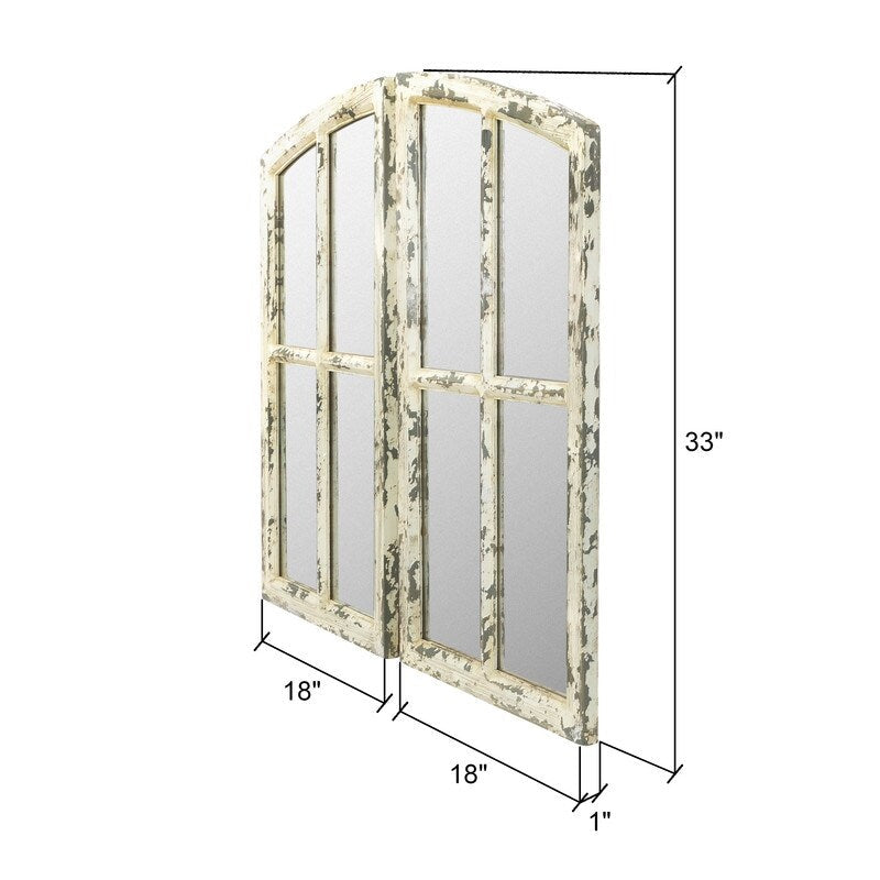 Miroirs à vitres cintrées Jolene (lot de 2)