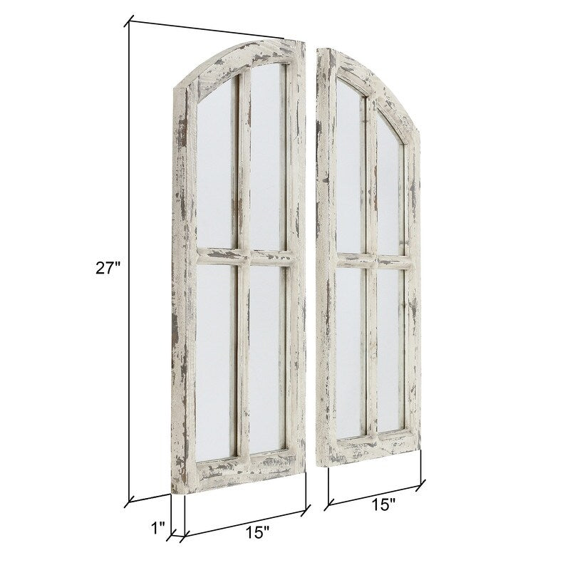 Miroirs à vitres cintrées Jolene (lot de 2)