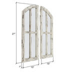 Miroirs à vitres cintrées Jolene (lot de 2)