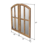 Miroirs à vitres cintrées Jolene (lot de 2)