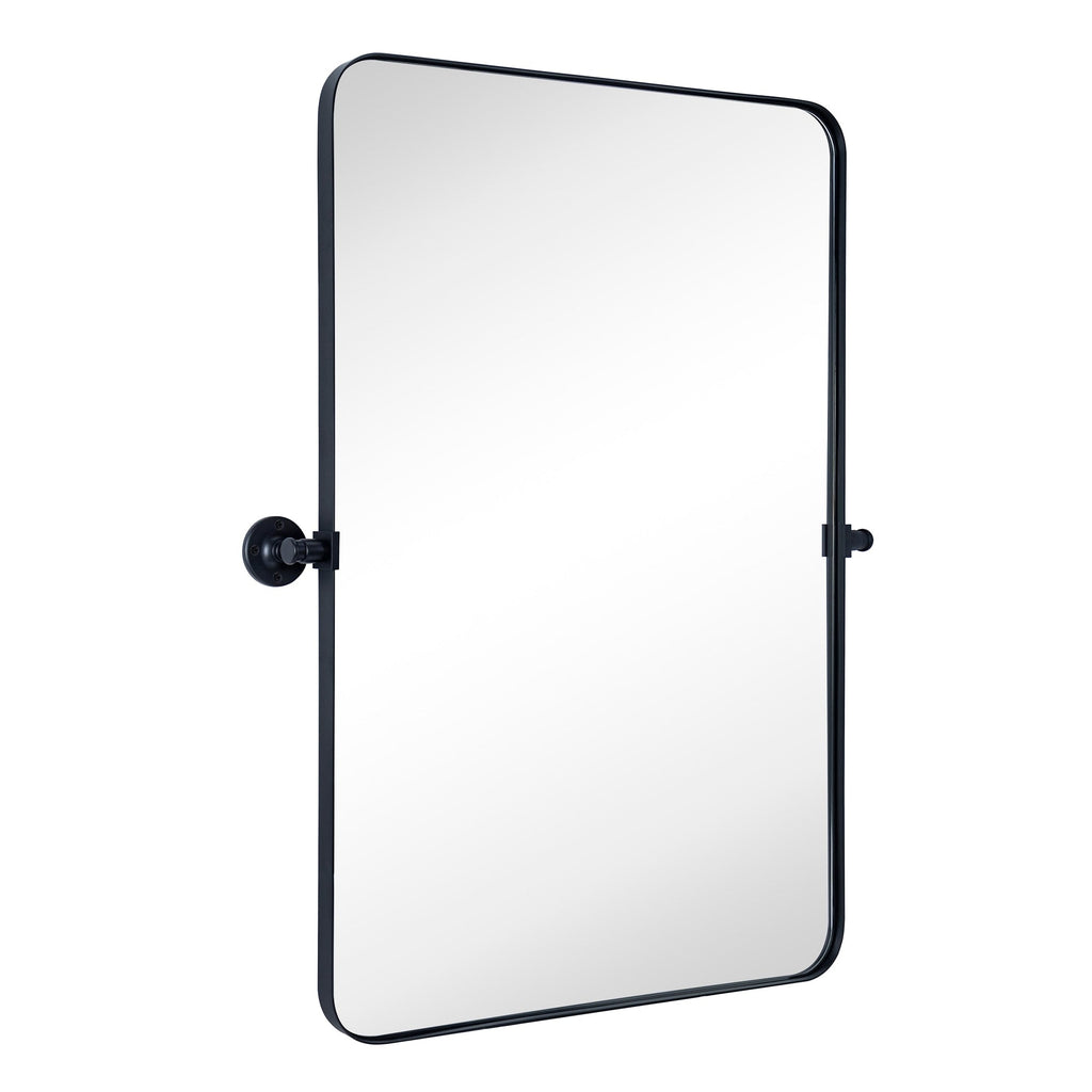 Miroir mural rectangulaire pivotant et inclinable en métal TEHOME Jonathan